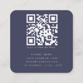 Moderne Retro Fotograaf QR Code Visitekaartje (Achterkant)