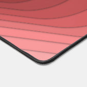 Moderne Retro Funky Red Pink Heart Desk Mat (Hoek)