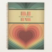 Moderne Retro Funky Romantische Hartplanner Planner (Voorkant)