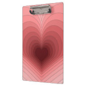 Moderne retro funky rood roze hart klembord (Links)