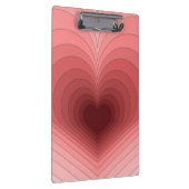 Moderne retro funky rood roze hart klembord (Rechts)