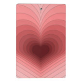 Moderne Retro Funky Rood Roze Hart Mini Klembord (Achterkant)