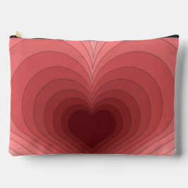 Moderne Retro Funky Rood Roze Hart Naaizak of Zakj Etui