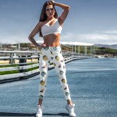 Moderne retro geometrie vormen leggings