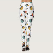 Moderne retro geometrie vormen leggings (Achterkant)