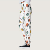 Moderne retro geometrie vormen leggings (Links)