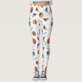 Moderne retro geometrie vormen leggings (Voorkant)