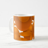 Moderne Retro Geometrisch Ontwerp Koffiemok (Voorkant links)
