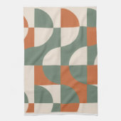 Moderne Retro Geometrische Keukenhanddoek (Verticaal)