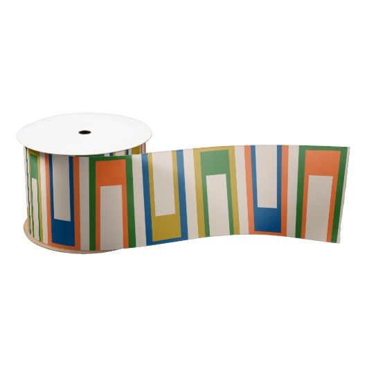 Moderne retro geometrische Lexington Ave uit het m Satijnen Lint (Spoel)