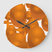 Moderne Retro Geometrische Ontwerp Grote Klok (Voorkant)