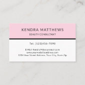 Moderne Retro Geometrische Pop Kunst met Monogram Visitekaartje (Achterkant)