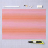 Moderne Retro Gestreepte Leuke Kleurrijke Roze Ora Tissuepapier (Craft)
