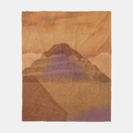 Moderne Retro Giza Piramides Kunst – Minimalistisc Fleece Deken