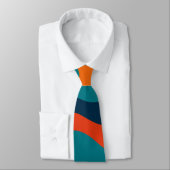 Moderne Retro Golf Abstract Patroon Stropdas (Gebonden)
