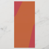 Moderne retro groovy bruiloft template menu (Achterkant)