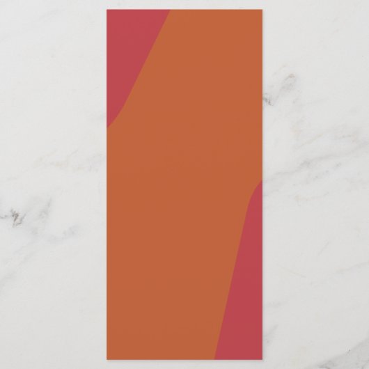 Moderne retro groovy bruiloft template menu (Achterkant)