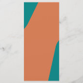 Moderne retro groovy huwelijks sjabloon menu (Achterkant)