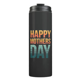Moderne Retro Happy Mothers Day Thermosbeker