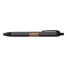 Moderne Retro Happy Mothers Day Zwarte Inkt Pen