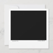 Moderne Retro Instant Foto Huwelijk Save The Date (Achterkant)