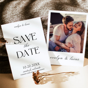 Moderne Retro Italiaans Geïnspireerd Save The Date Kaart