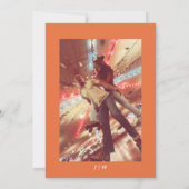 Moderne Retro Just Love Sinaasappel jaren '70 Kaart (Achterkant)