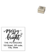 Moderne Retro Kalligrafie Vrolijk en helder Rubberstempel (Gestempeld)