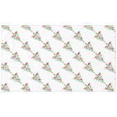Moderne retro kerstboom tafelkleed (Voorkant (Horizontaal))