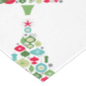 Moderne retro kerstboom tafelkleed (Gekanteld)
