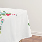 Moderne retro kerstboom tafelkleed (Voorbeeld)