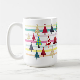Moderne Retro Kerstmis Koffiemok