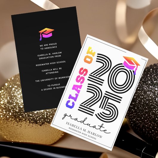 Moderne Retro Klasse van de Regenboog 2025 Aankondiging