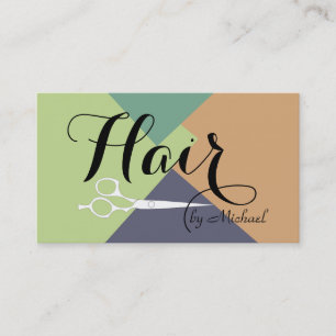 Moderne Retro Kleur Haarstylist #4 Visitekaartje