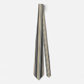 Moderne Retro Kleur Mix Verticaal Gestreept 001 Stropdas (Voorkant)