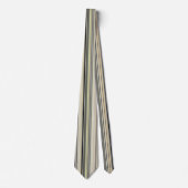 Moderne Retro Kleur Mix Verticaal Gestreept 002 Stropdas (Voorkant)