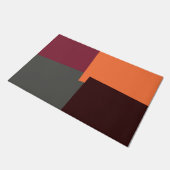 Moderne Retro Kleuren Geometrisch #36 Deurmat (Schuin)