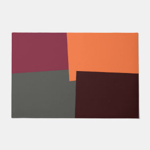 Moderne Retro Kleuren Geometrisch #36 Deurmat