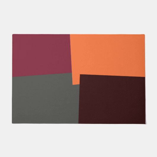 Moderne Retro Kleuren Geometrisch #36 Deurmat (Voorkant)