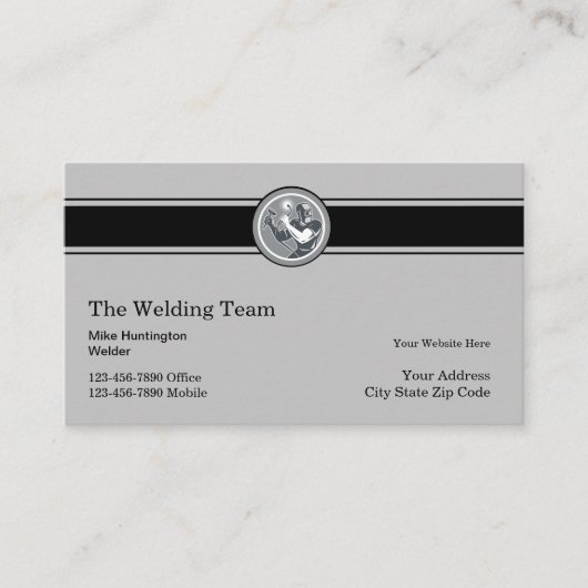 Moderne retro lasconstructie visitekaartje (Voorkant)