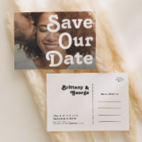 Moderne Retro Lettering Horizontaal Bewaar Onze Af