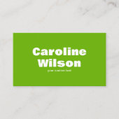 Moderne Retro Lime Groen Professionele Foto QR Cod Visitekaartje (Voorkant)