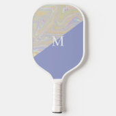 Moderne Retro Mashup Pickleball Paddle (Achterkant)