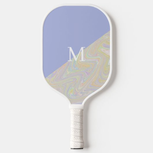 Moderne Retro Mashup Pickleball Paddle (Voorkant)