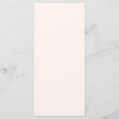 Moderne Retro Minimalistische Trouwdag Menu (Achterkant)