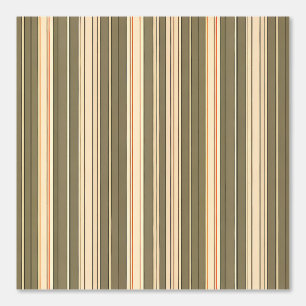 Moderne retro olijfstrepen: tijdloze verticale behang