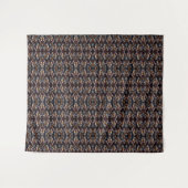 Moderne Retro Patroon Bruin Wandkleed (Voorkant (horizontaal))