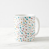 Moderne Retro Patroon Koffiemok Cadeau (Voorkant rechts)