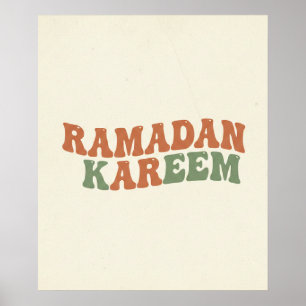 Moderne Retro Ramadan Kareem Wanddecoratie Boho Is Poster