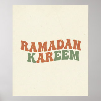 Moderne Retro Ramadan Kareem Wanddecoratie Boho Is Poster